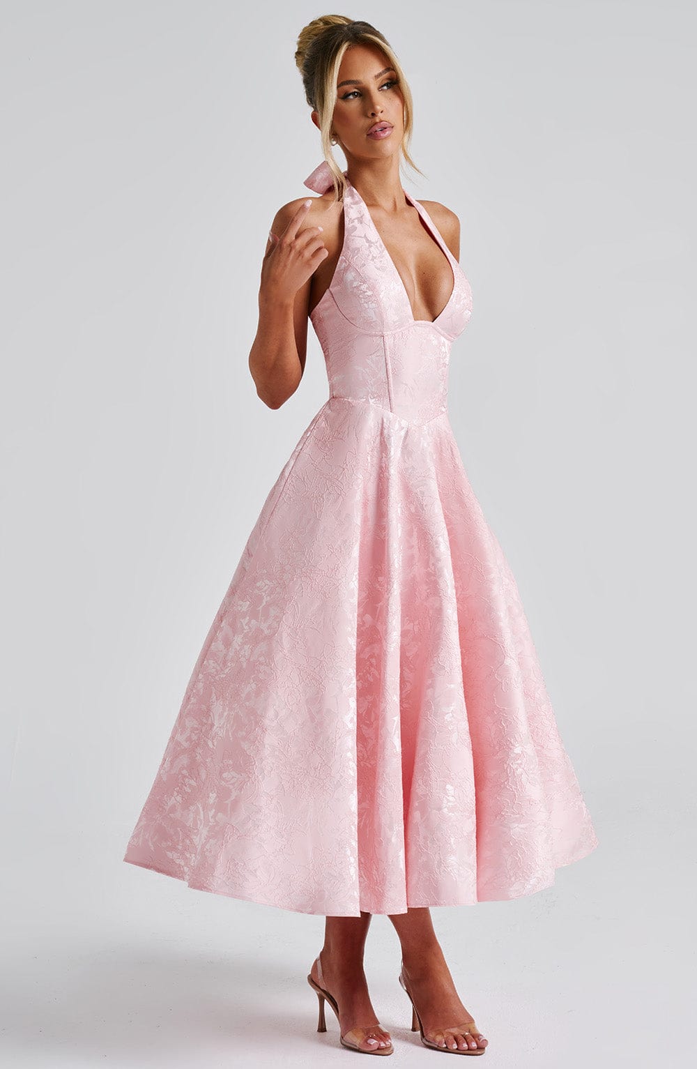 Eulalie - Abito Senza Espalda Elegante con Scollo a V
