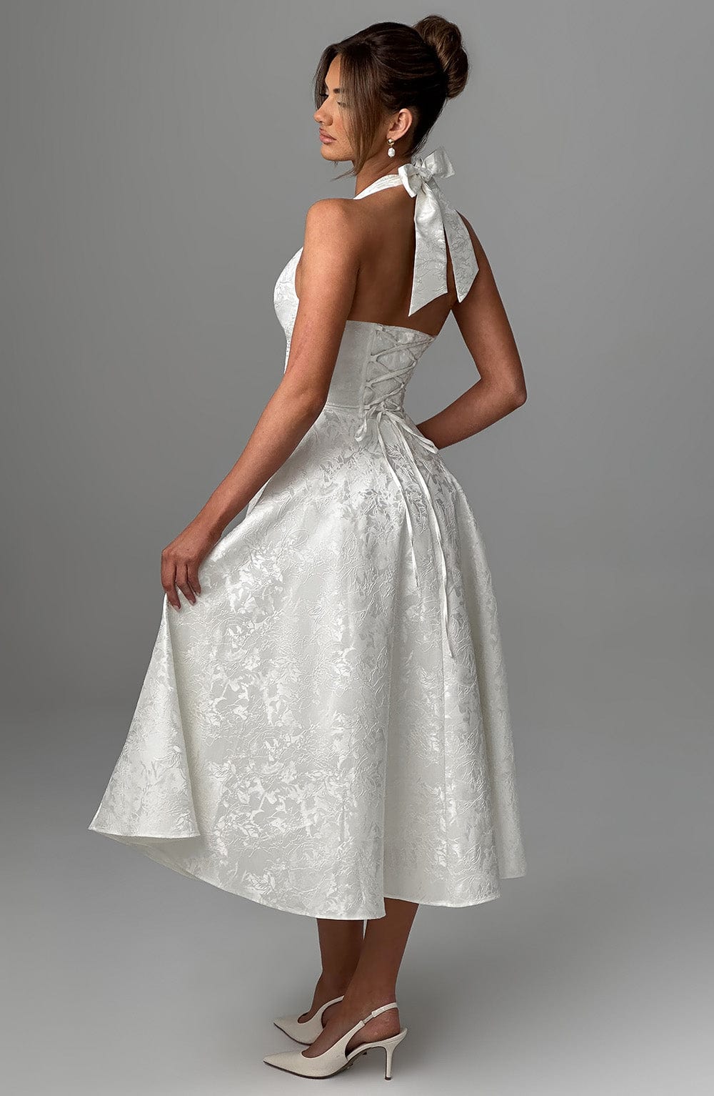 Eulalie - Abito Senza Espalda Elegante con Scollo a V