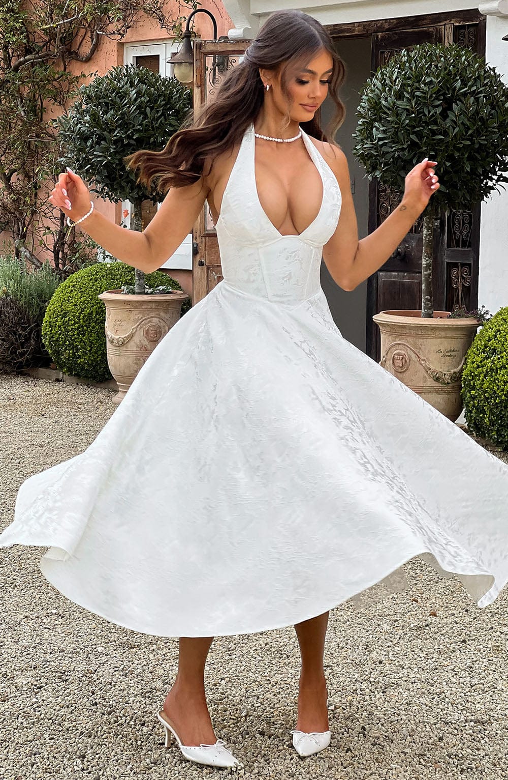 Eulalie - Abito di Schiena Descubierta con scollo a V Chic