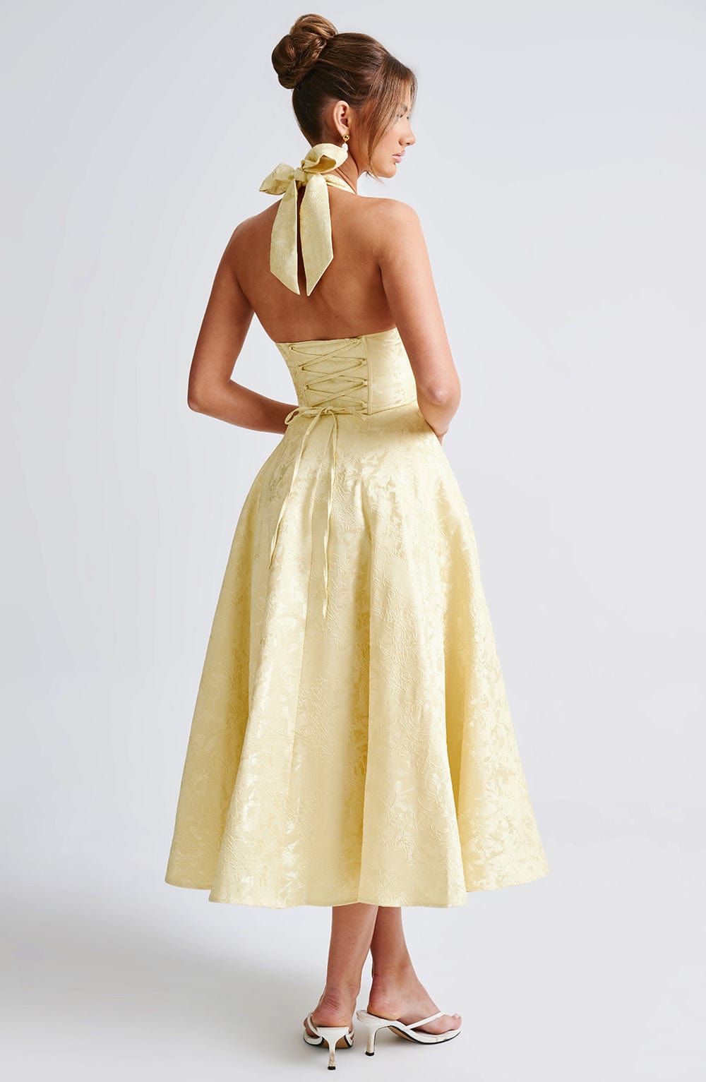 Eulalie - Abito Senza Espalda Elegante con Scollo a V