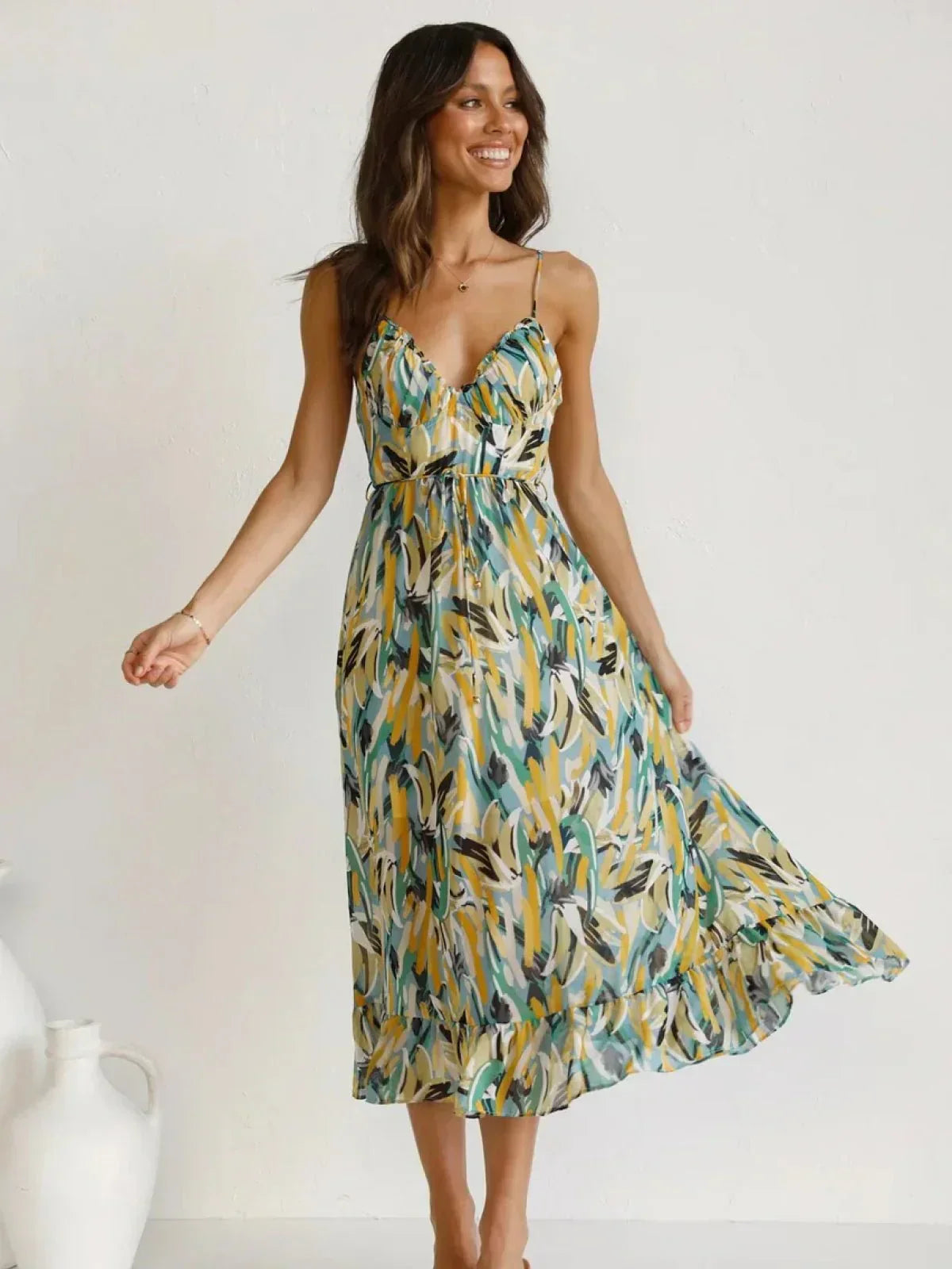 Chiara - Abito midi Colorido donna | Eleganza Estiva