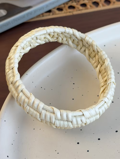 Pulsera di Ratán Trenzado