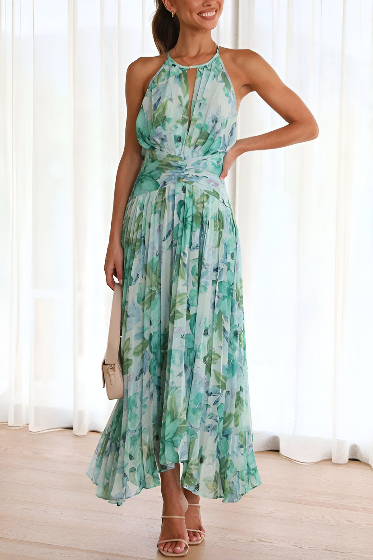 Valeria | Abito maxi di Eleganza Flotante