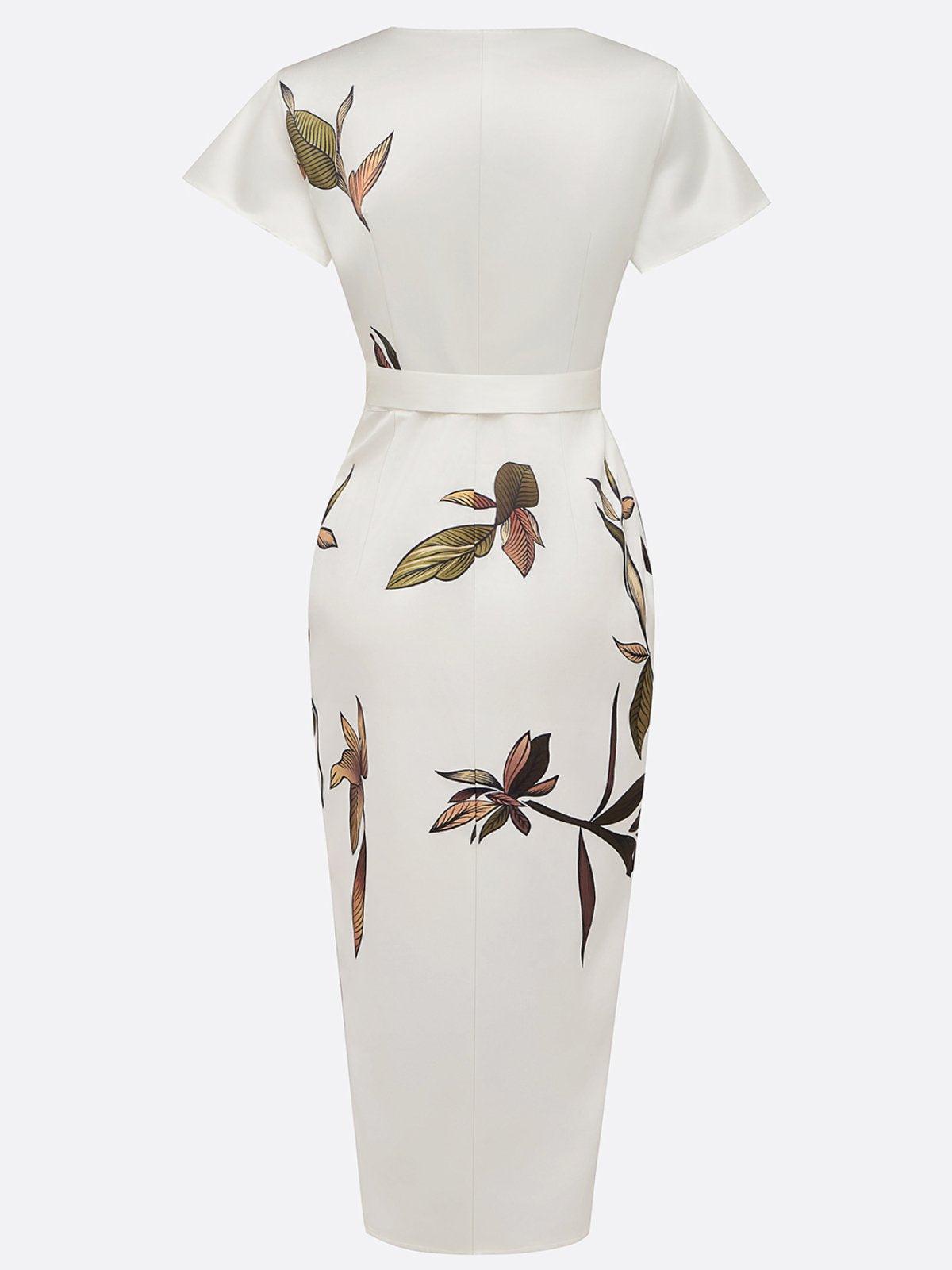 Elin™ | Abito avvolgente elegante con stampa floreale