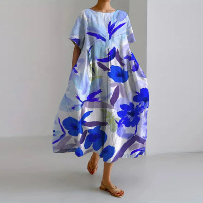 Wren - Abito fluido con Stampato di Fiori frescas elegante