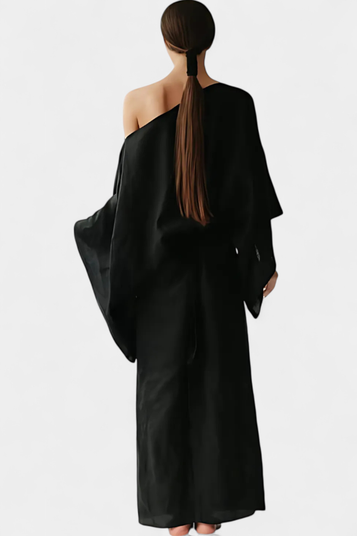 Kamilia Abito Kimono in lino e Cotone