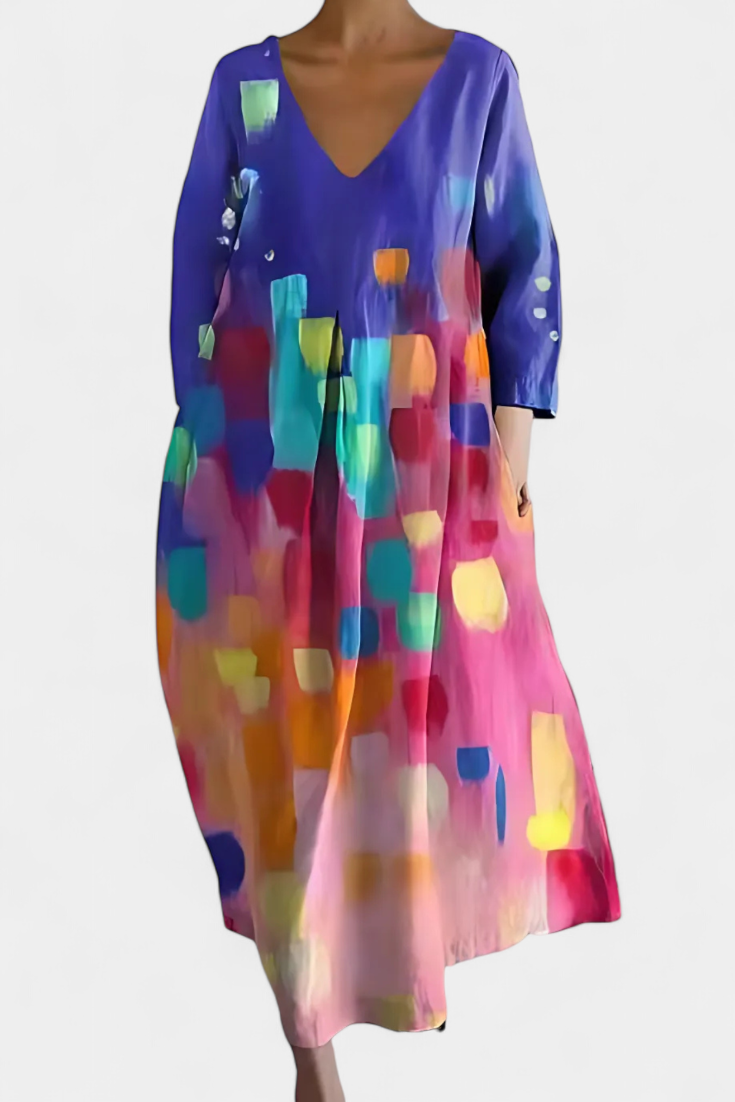 NAOMI – ABITO MIDI ART BLOOM
