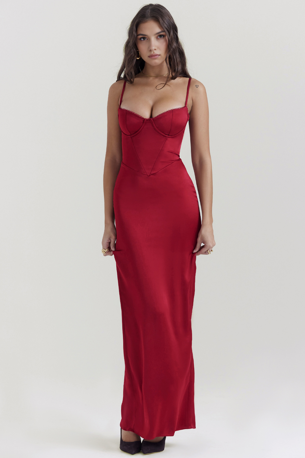 RUBINA - Abito di Raso