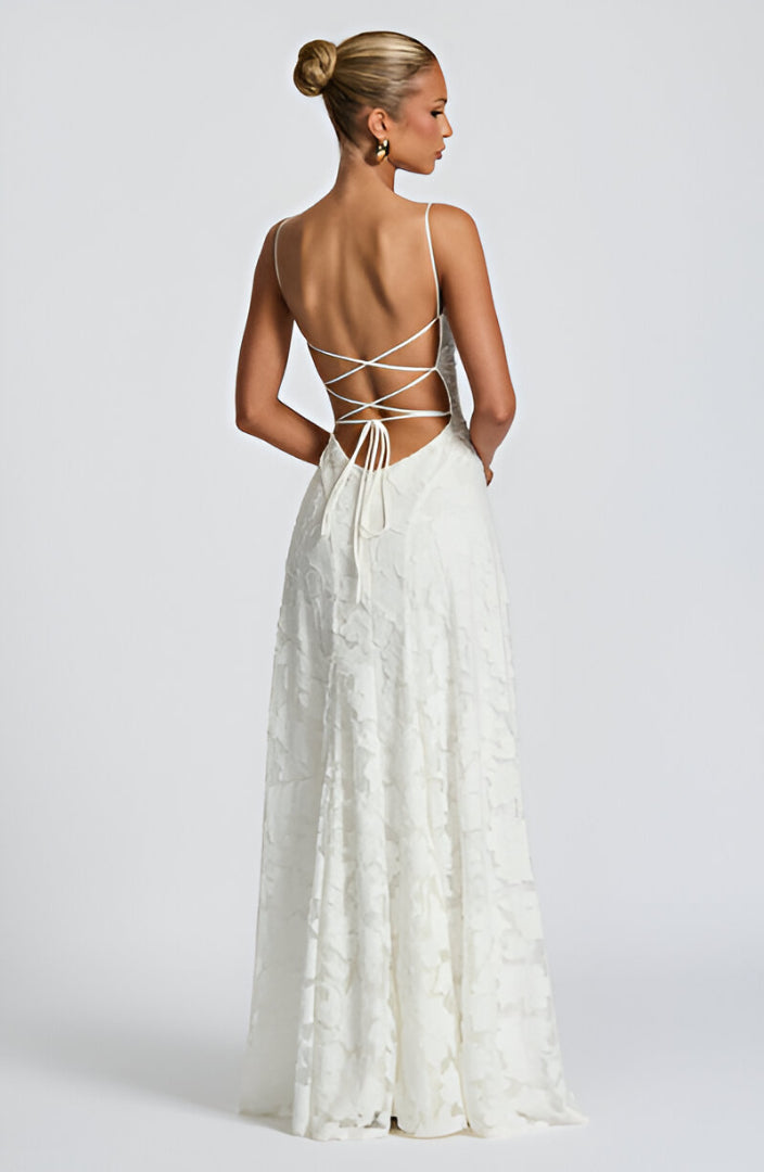 Alona - Abito maxi di Corsetto in pizzo Elegante
