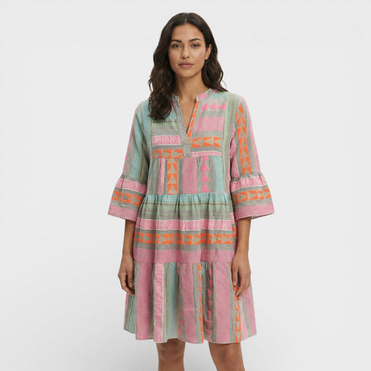 Abito Boho donna Stampa Fluido