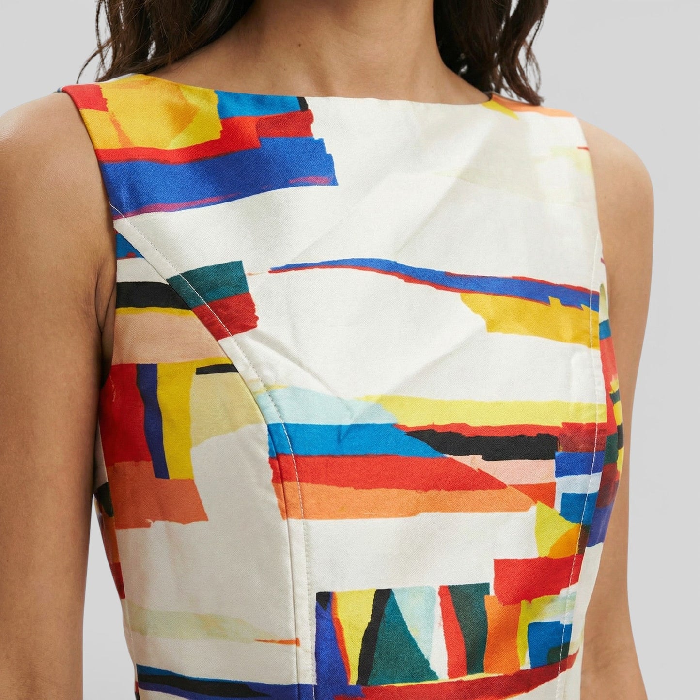 Abito maxi Stampa Geometrico donna