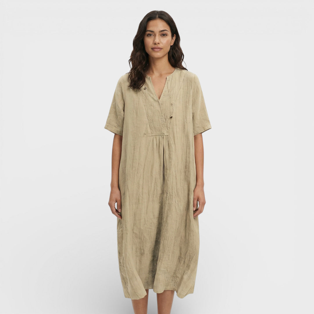 Abito midi Cotone Lino donna