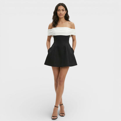Abito mini Bardot Elegante donna