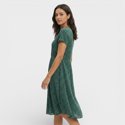 Abito mini Verde Floreale donna