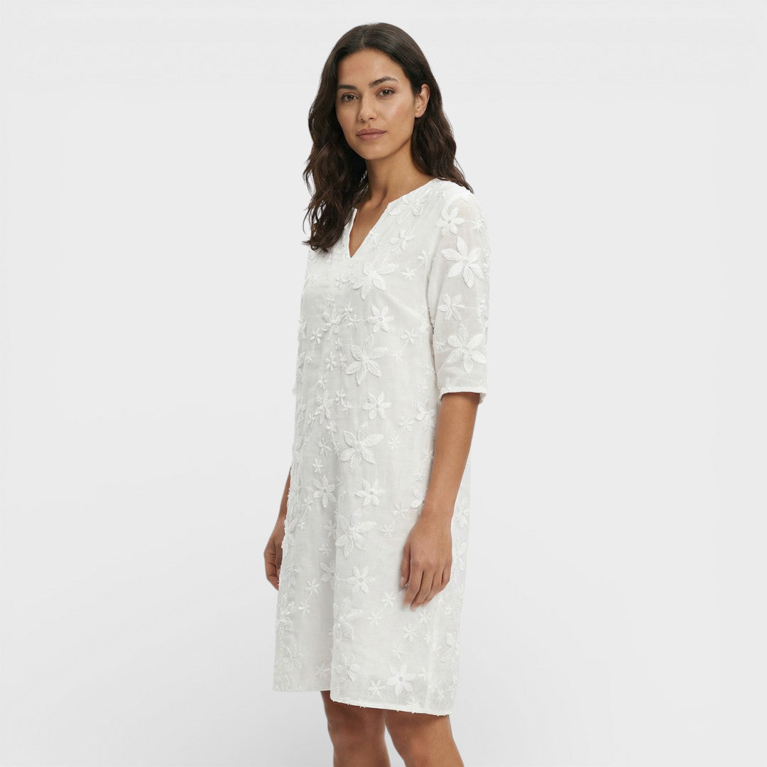 Abito midi donna Ricamo Fiori