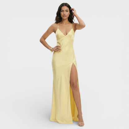 Abito maxi Spacco Elegante donna
