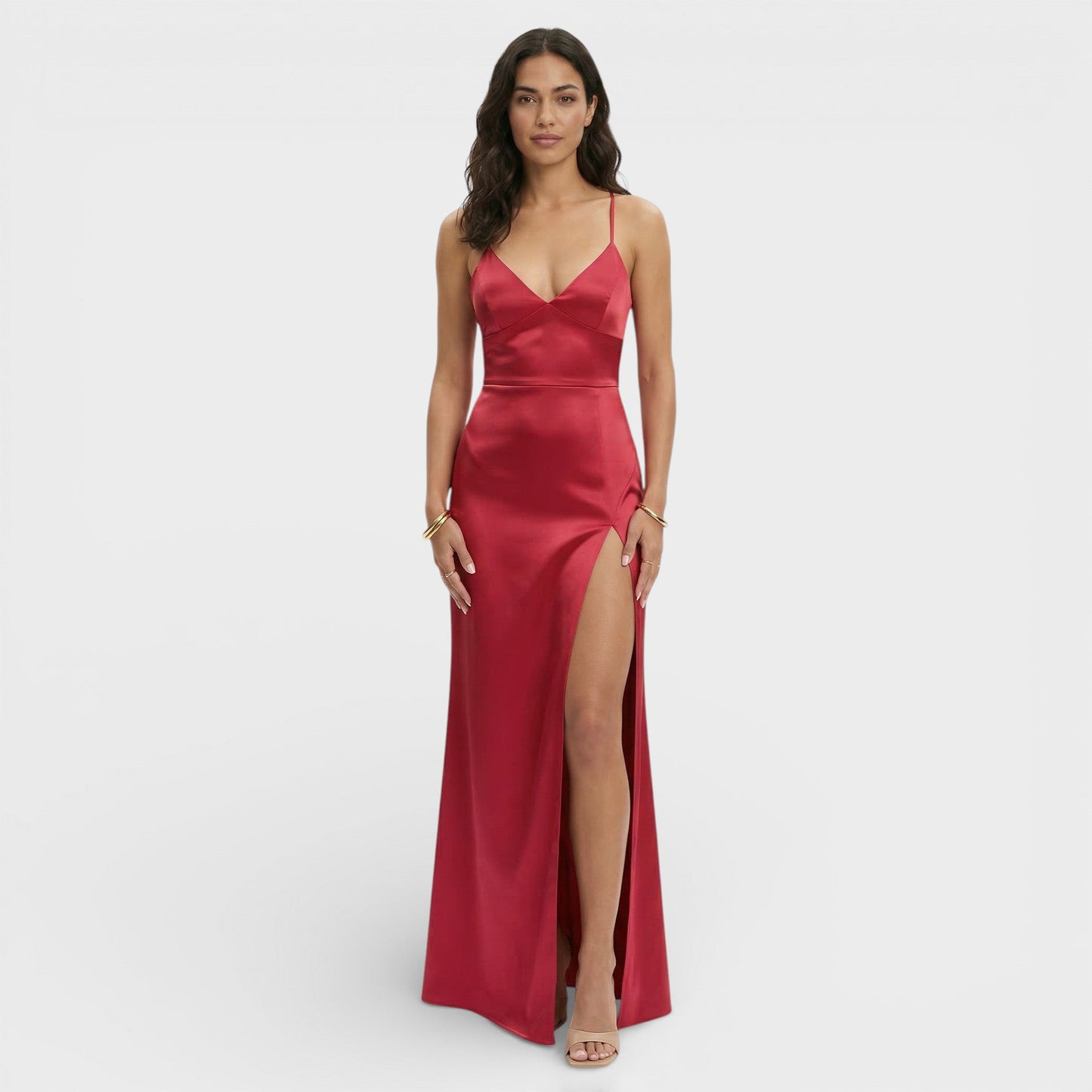 Abito maxi Spacco Elegante donna