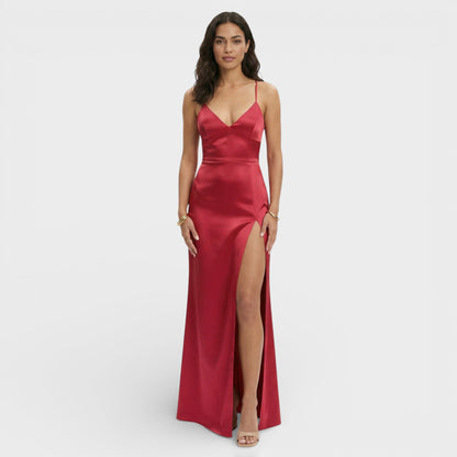 Abito maxi Spacco Elegante donna