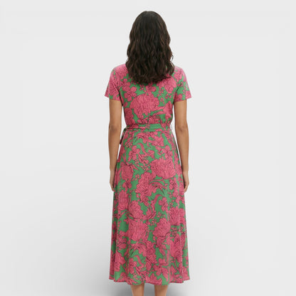 Abito midi Cruzado Floreale donna