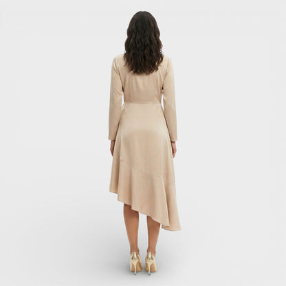 Abito midi Scollo Pico Spacco