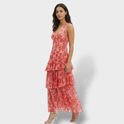 Abito lungo Elegante Scollo V