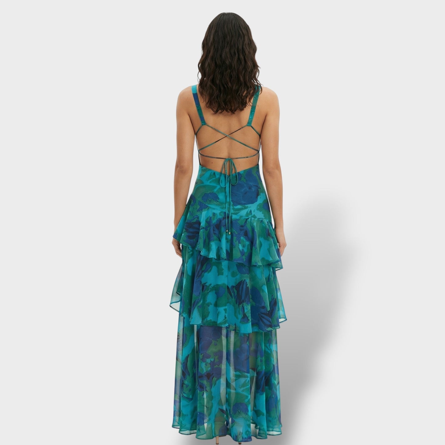 Abito lungo Elegante Scollo V