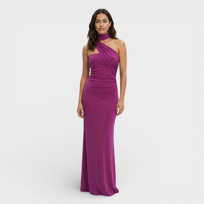 Abito maxi Halter Schiena Scoperta