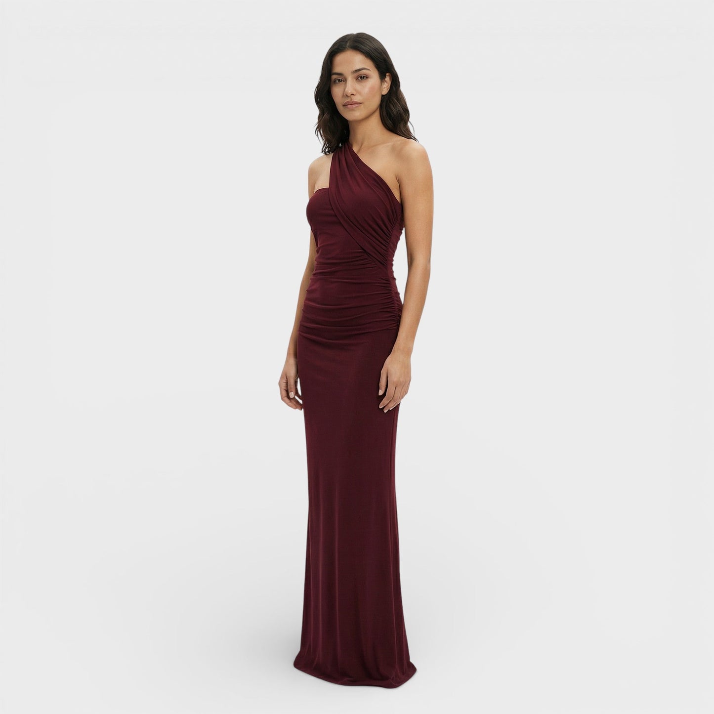 Abito maxi Halter Schiena Scoperta