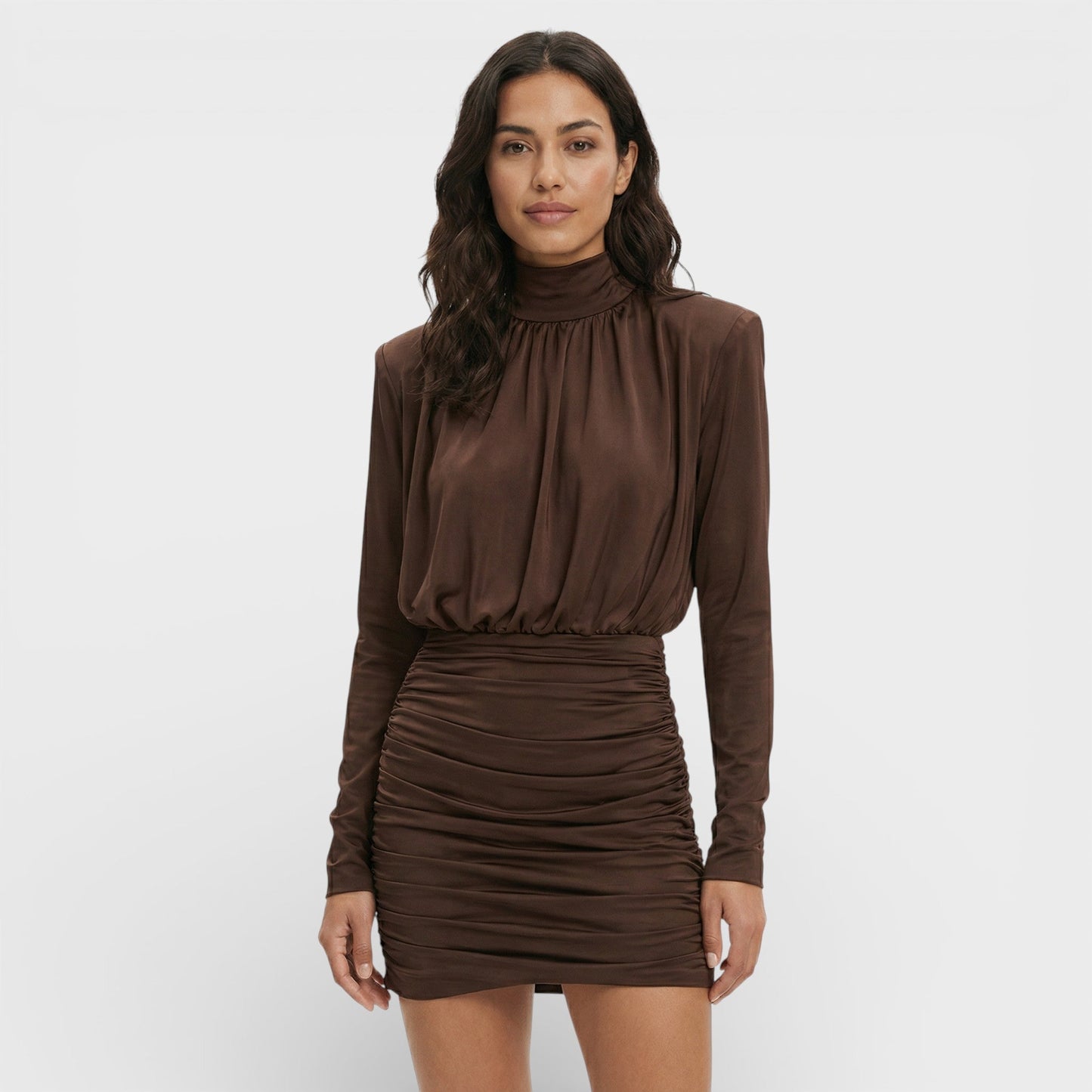 Abito mini Collo alto Elegante