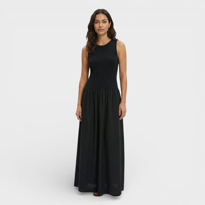 Abito lungo Nero Aderente donna