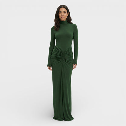 Abito lungo Arricciato Elegante donna