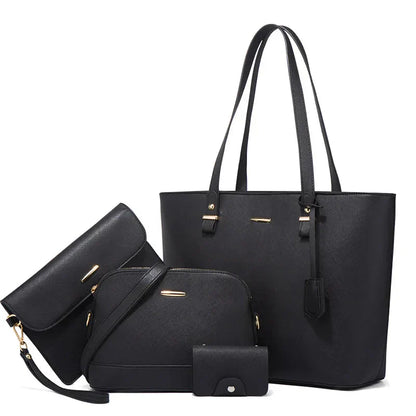 Ashby | Set borsa a mano e tracolla di pelle versatile di 3 Pezzi
