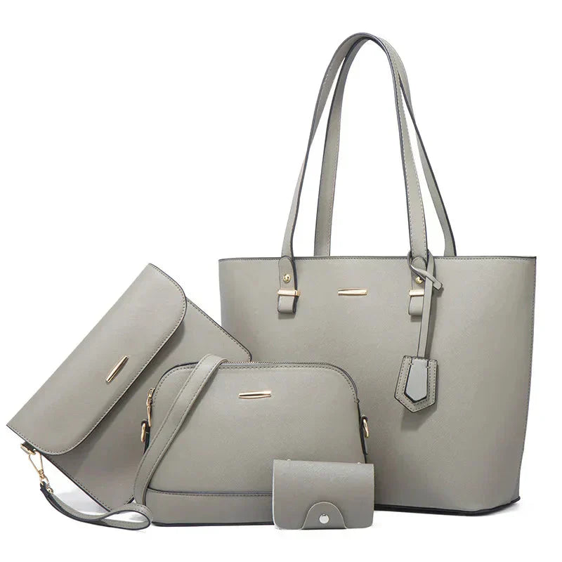 Ashby | Set borsa a mano e tracolla di pelle versatile di 3 Pezzi