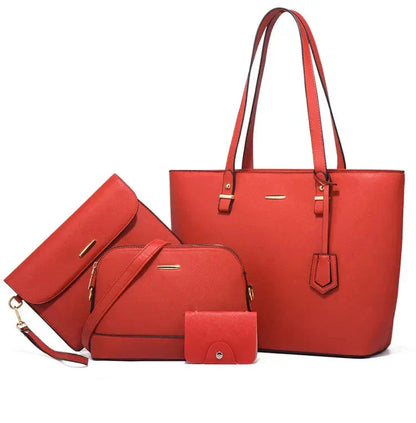 Set borsa a mano e borsa a spalla di 3 Pezzi di pelle