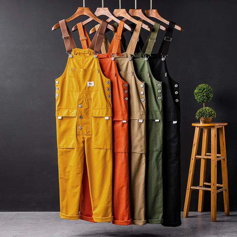 Wrenna | Pantalón Salopette di Cotone Premium