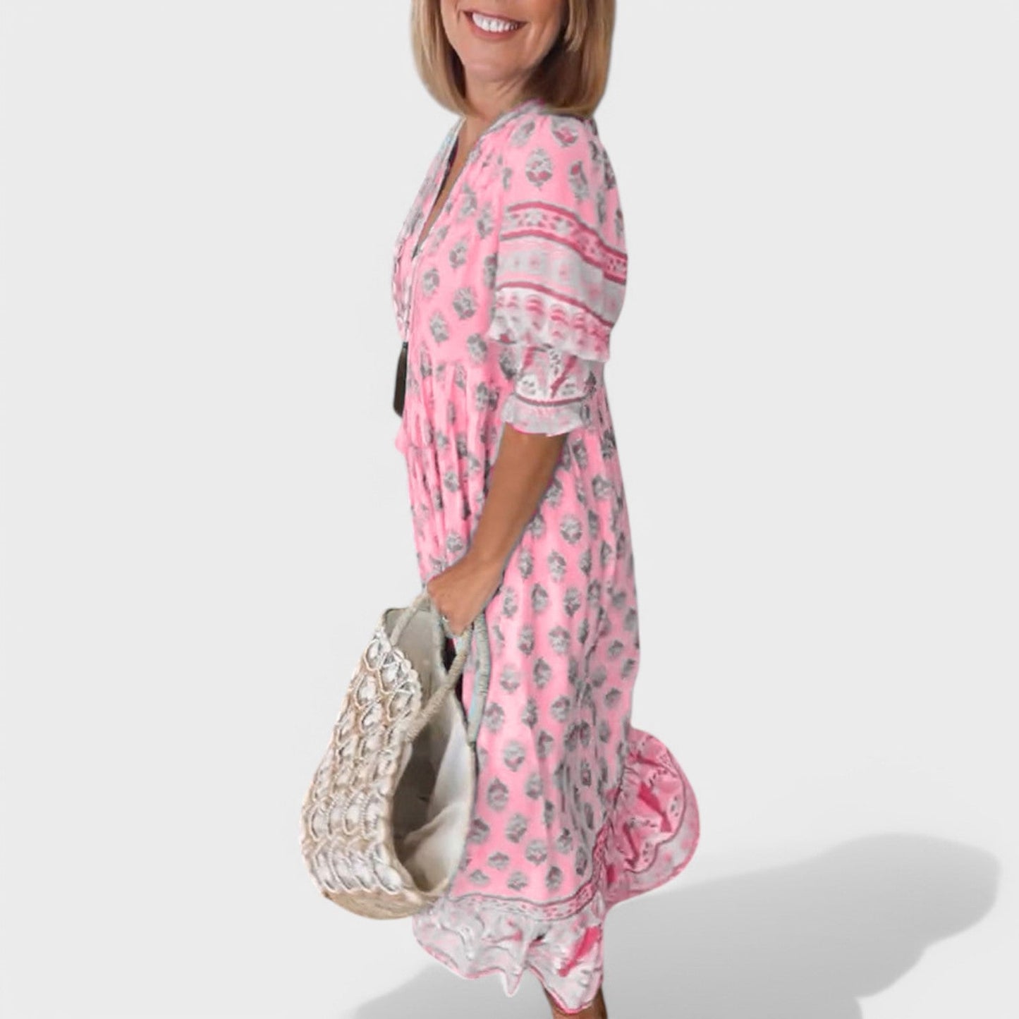 Marlena | Abito con scollo a V e Silhouette in A