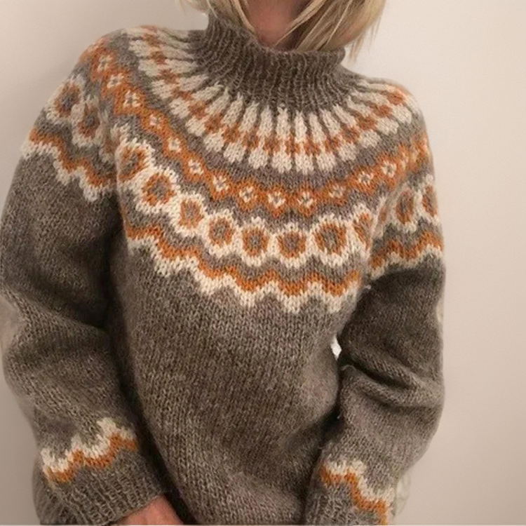 Olivia | Maglione a collo alto Caldo e morbido