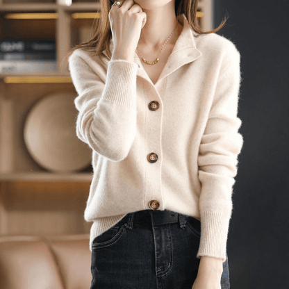 Anny | Lussuoso Cardigan in cachemire lavorato