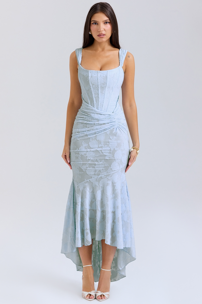 Dove - Abito Maxi di Pizzo Elegante e Aderente