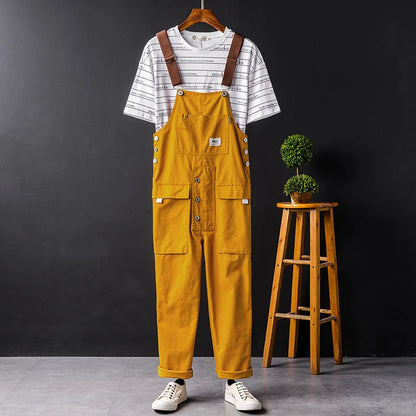Wrenna | Pantalón Salopette di Cotone Premium