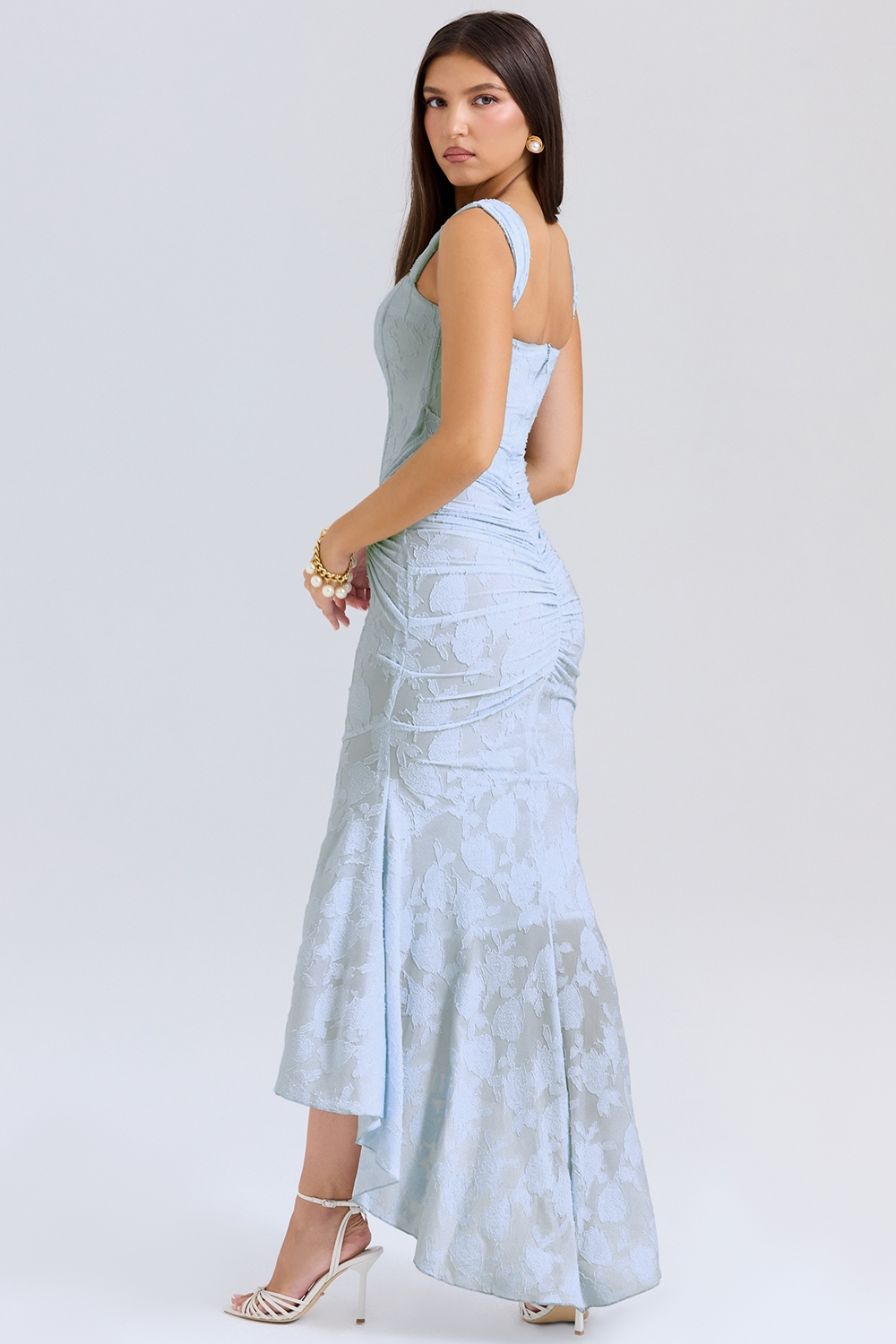 Dove - Abito Maxi di Pizzo Elegante e Aderente
