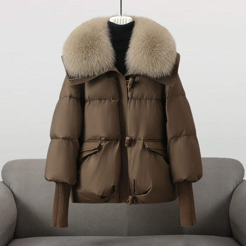 Aurora™ | Giacca glam in vera piuma