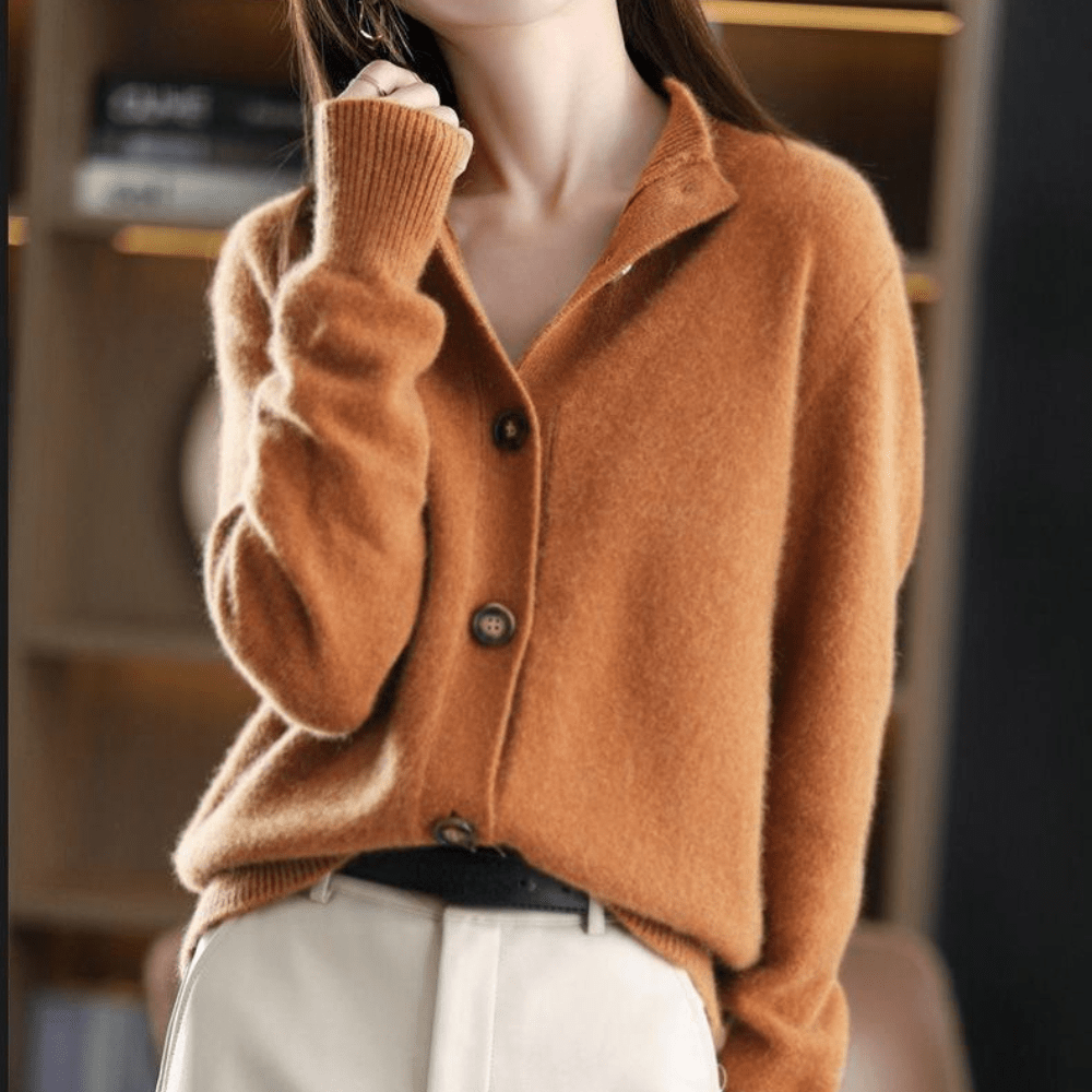 Anny | Lussuoso Cardigan in cachemire lavorato