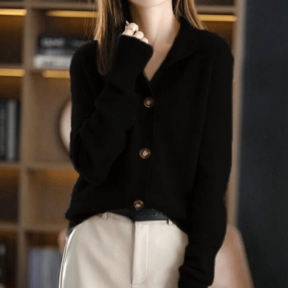 Annie™ | Gilet in cachemire Tessuto