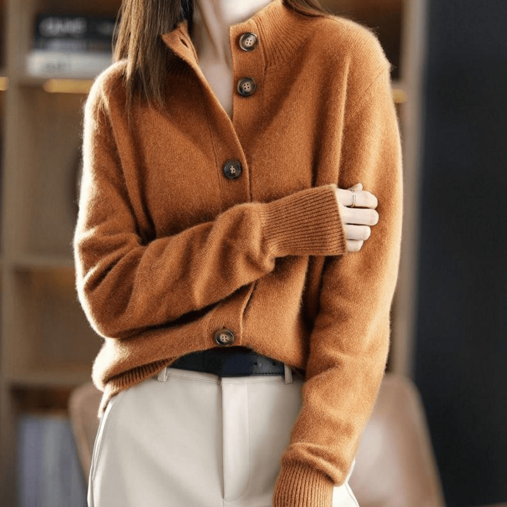 Anny | Lussuoso Cardigan in cachemire lavorato