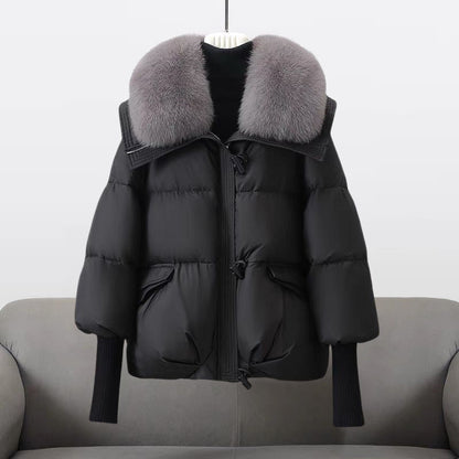 Aurora™ | Giacca glam in vera piuma