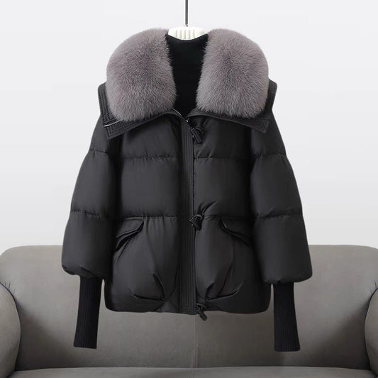 Aurora™ | Giacca glam in vera piuma