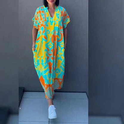 Elena™ – Abito Floreale Elegante