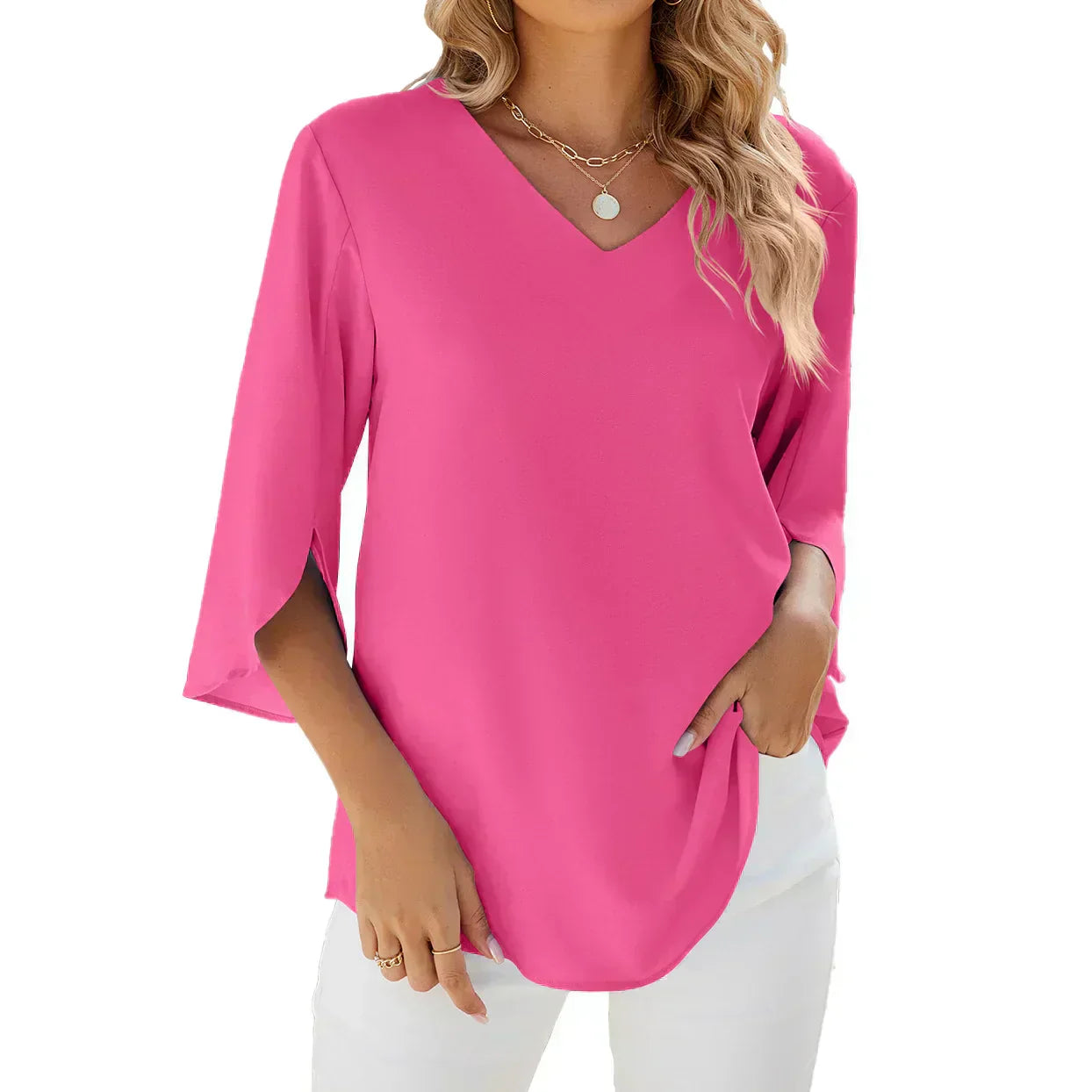 CARA - Blusa di collo a V