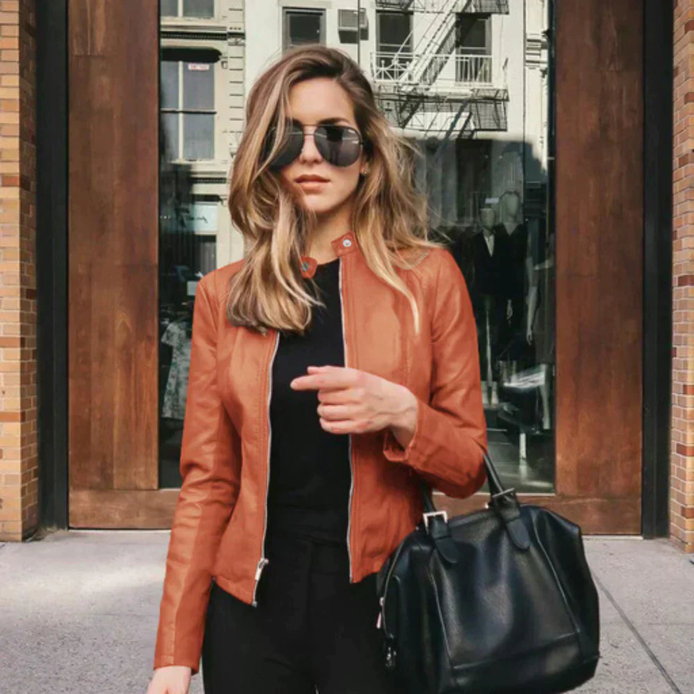 Sophia - Giacca in pelle Italiana